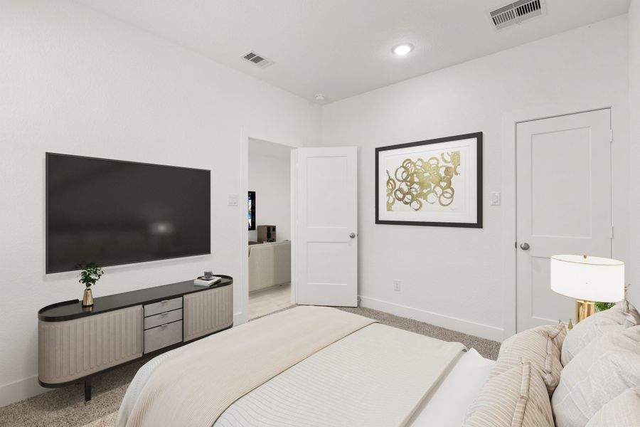 Furnished interior view inside a new home in Meridiana, Manvel (Image 12).