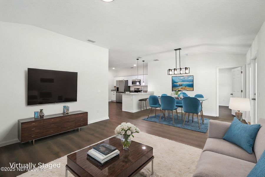 Furnished interior view inside a new home in , Satsuma (Image 10).