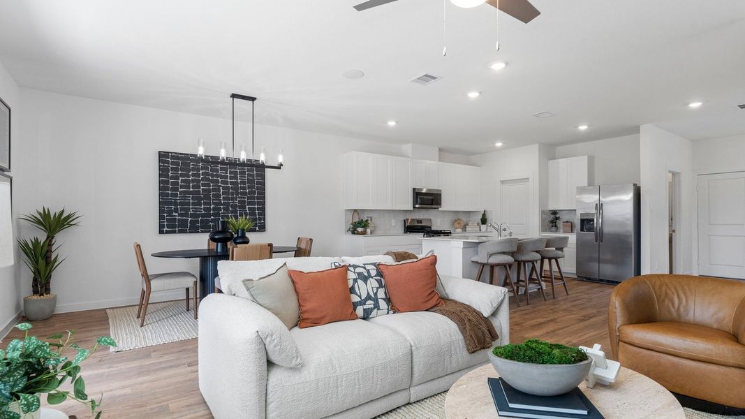 Furnished interior view inside a new home in Villarosa at Tamarron, Katy (Image 6).