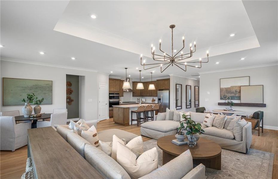 Furnished interior view inside a new home in Overland, Locust Grove (Image 7).