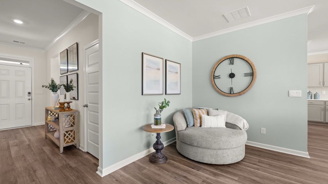 Representative furnished interior of a home built from the Denton by D.R. Horton in Kingston Ranch at Lake Oconee, Buckhead (Image 15). Representative furnished interior of a home built from the Denton by D.R. Horton in Kingston Ranch at Lake Oconee, Buckhead (Image 15).