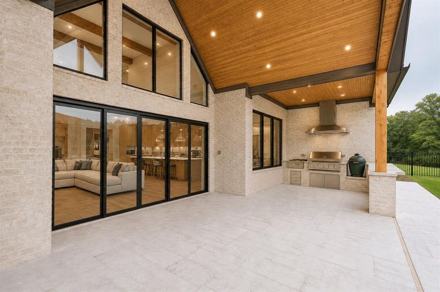 Exterior details and patio area of a home in , Aledo (Image 3).