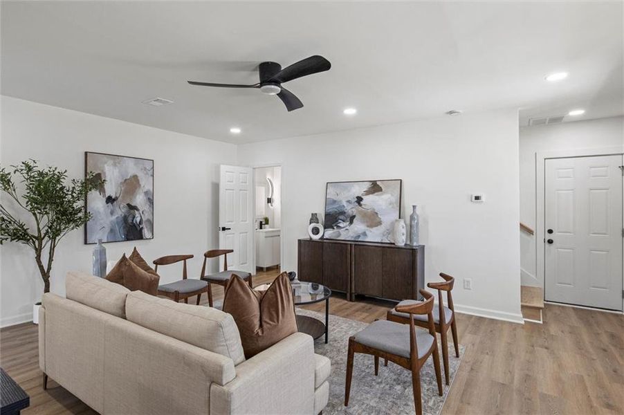 Furnished interior view inside a new home in , Fairburn (Image 14). Furnished interior view inside a new home in , Fairburn (Image 14).