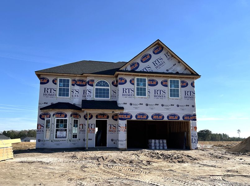 In-progress construction of a new home in Doctor's Creek, Ludowici, GA (Image 4).