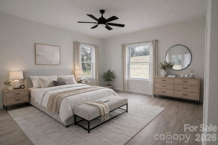 Furnished interior view inside a new home in , Hickory (Image 11).