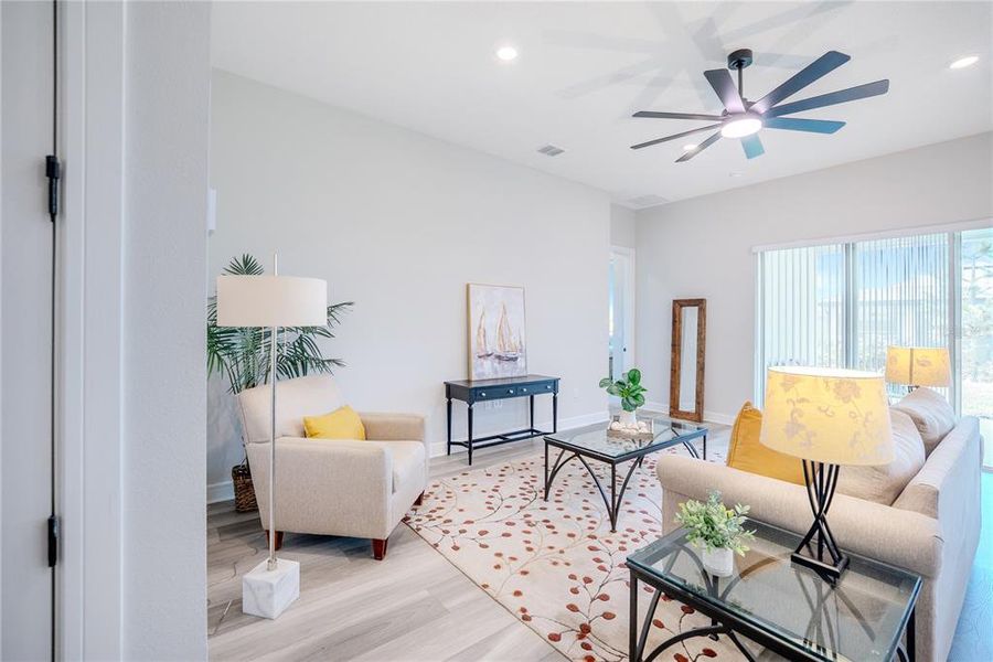 Furnished interior view inside a new home in Del Webb Stone Creek, Ocala (Image 31).