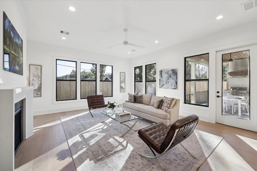 Furnished interior view inside a new home in , Houston (Image 16).