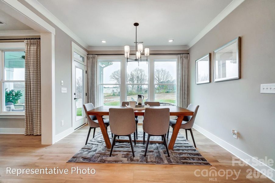 Furnished interior view inside a new home in Robinson Oaks, Gastonia (Image 7). Furnished interior view inside a new home in Robinson Oaks, Gastonia (Image 7).