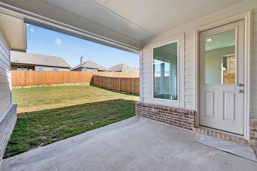Exterior details and patio area of a home in Liberty Pointe, Gainesville (Image 24).