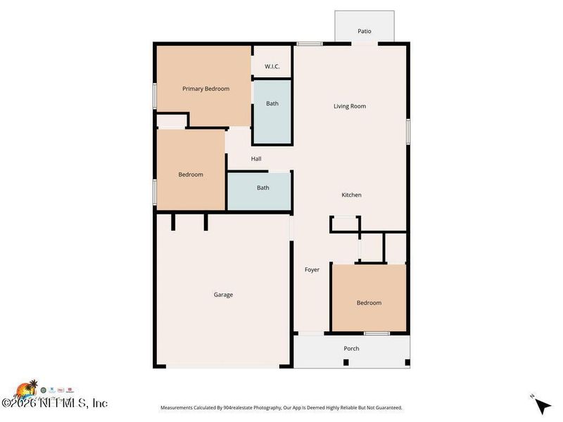 2D floor plan layout of this home in , Jacksonville, FL (Image 5).