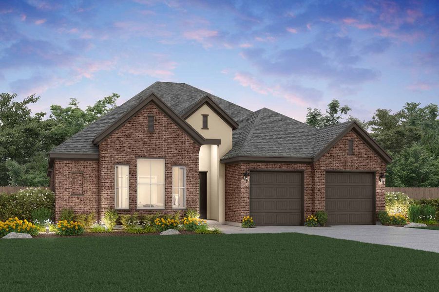 Representative exterior photo of a completed home built from the Harper by Risewell Homes in Marvida, Cypress, TX (Image 3).