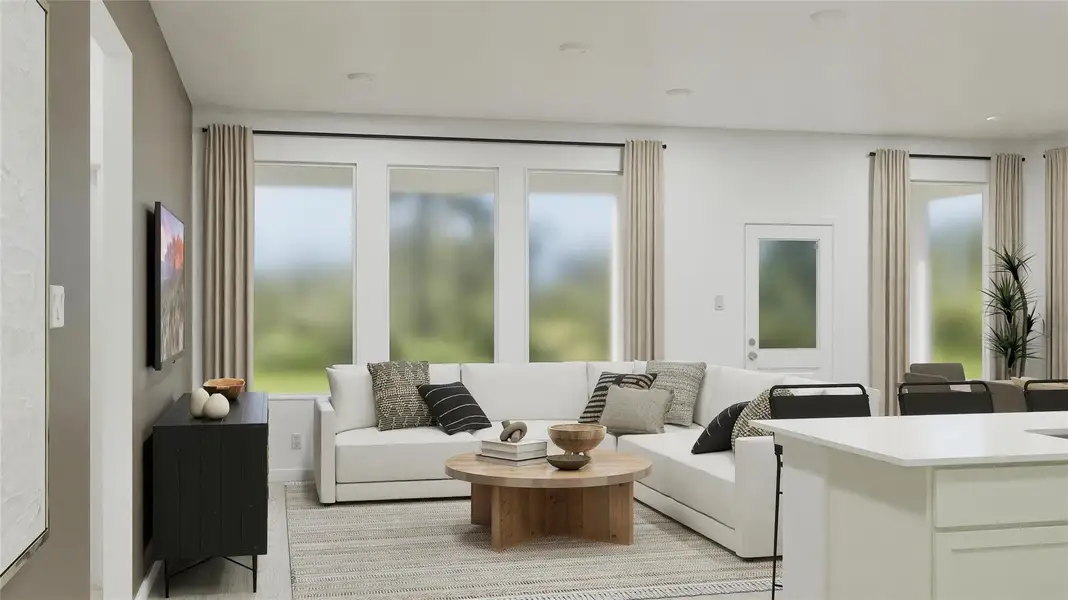 Furnished interior view inside a new home in Sunterra, Katy (Image 5).