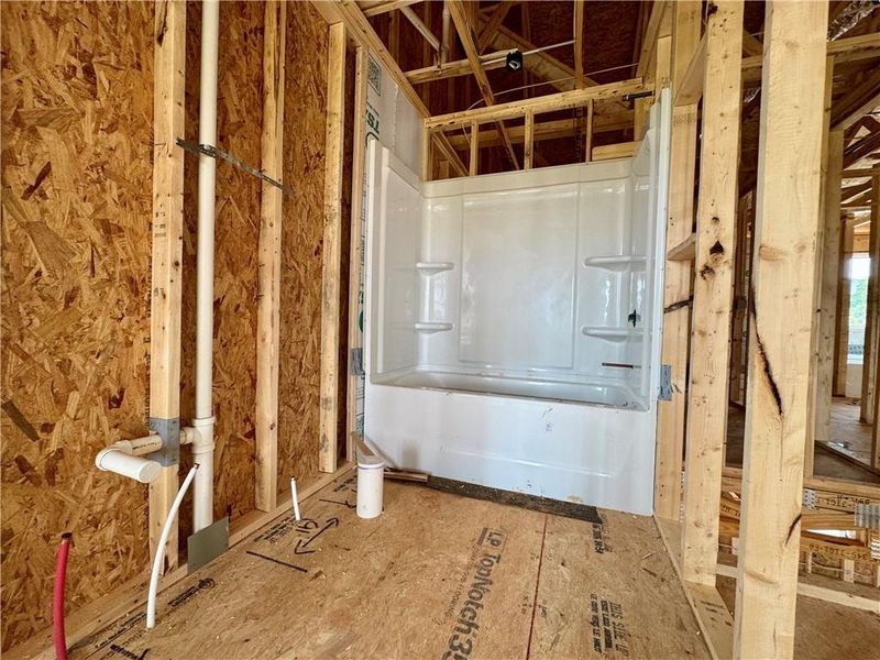 In-progress construction of a new home in Eastlyn Crossing, Flowery Branch, GA (Image 17). In-progress construction of a new home in Eastlyn Crossing, Flowery Branch, GA (Image 17).