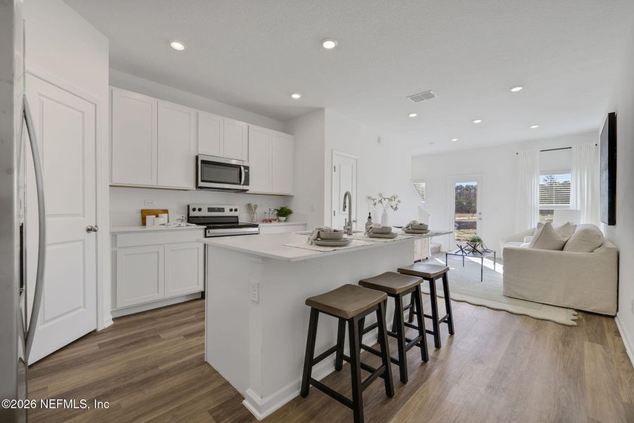 Furnished interior view inside a new home in , Jacksonville (Image 6).