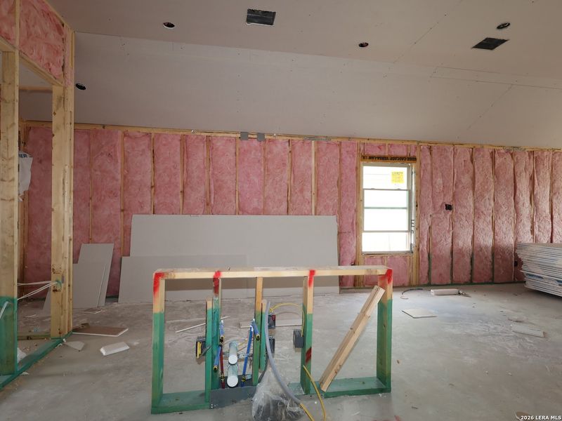 In-progress construction of a new home in Meadows at Clear Springs, New Braunfels, TX (Image 16). In-progress construction of a new home in Meadows at Clear Springs, New Braunfels, TX (Image 16).