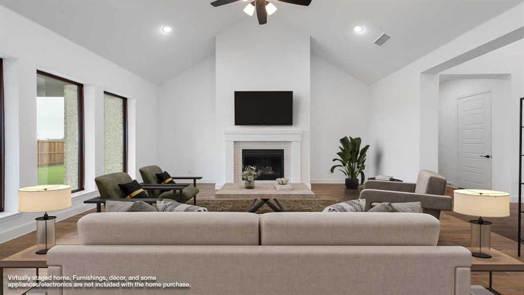 Furnished interior view inside a new home in Terraces 72', Rockwall (Image 10).