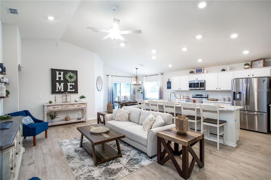 Furnished interior view inside a new home in Lakeside Preserve, Lakeland (Image 8).