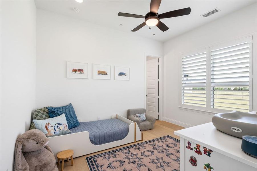 Light and bright bedroom 3 with ensuite bathroom and walk-in closet.