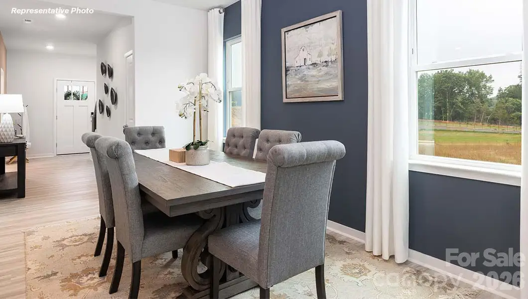 Furnished interior view inside a new home in Reedy Creek Preserve, Charlotte (Image 12).