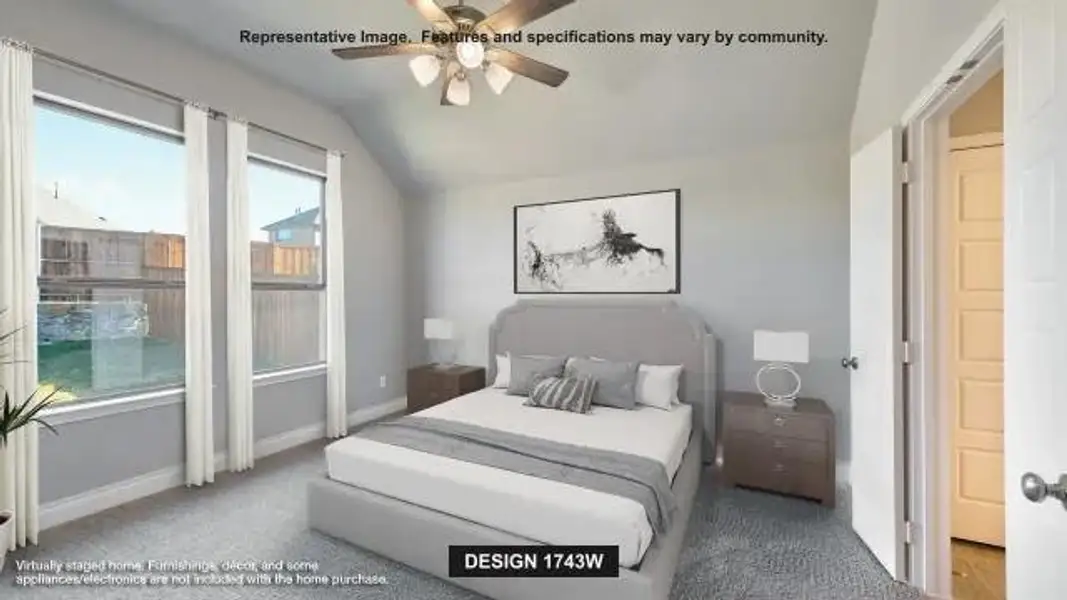 Furnished interior view inside a new home in Woodhavyn, Magnolia (Image 5).