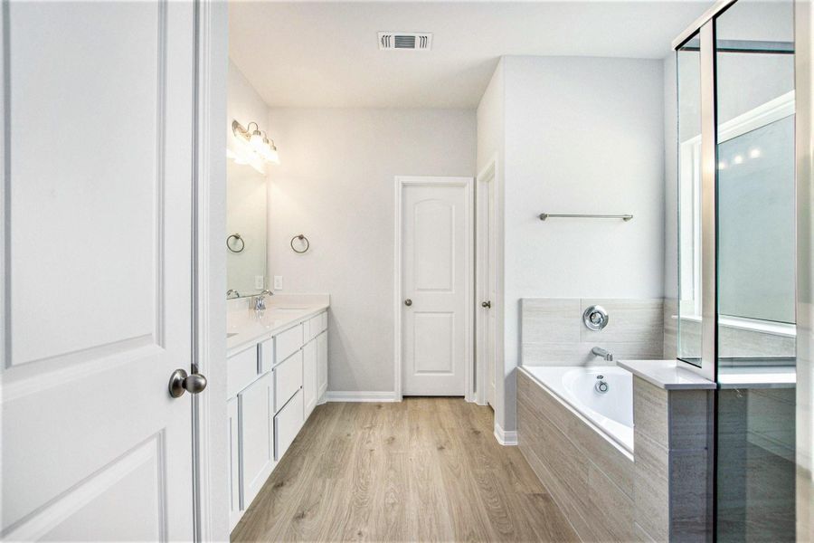 Furnished interior view inside a new home in , Bay City (Image 11). Furnished interior view inside a new home in , Bay City (Image 11).