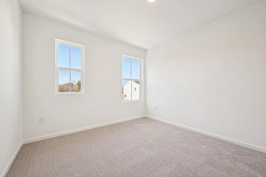 Spacious, unfurnished interior of a new home in Towns at Crescent Mills, Wilson's Mills (Image 21). Spacious, unfurnished interior of a new home in Towns at Crescent Mills, Wilson's Mills (Image 21).