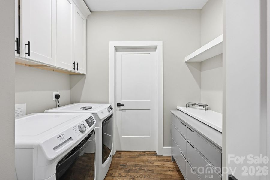 Laundry Room with Folding Counter & Extra Storage