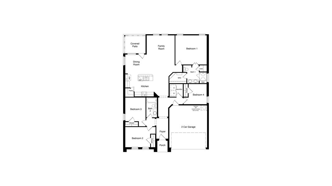 2D floor plan layout of this home in Trails of Elizabeth Creek, Fort Worth, TX (Image 4). 2D floor plan layout of this home in Trails of Elizabeth Creek, Fort Worth, TX (Image 4).