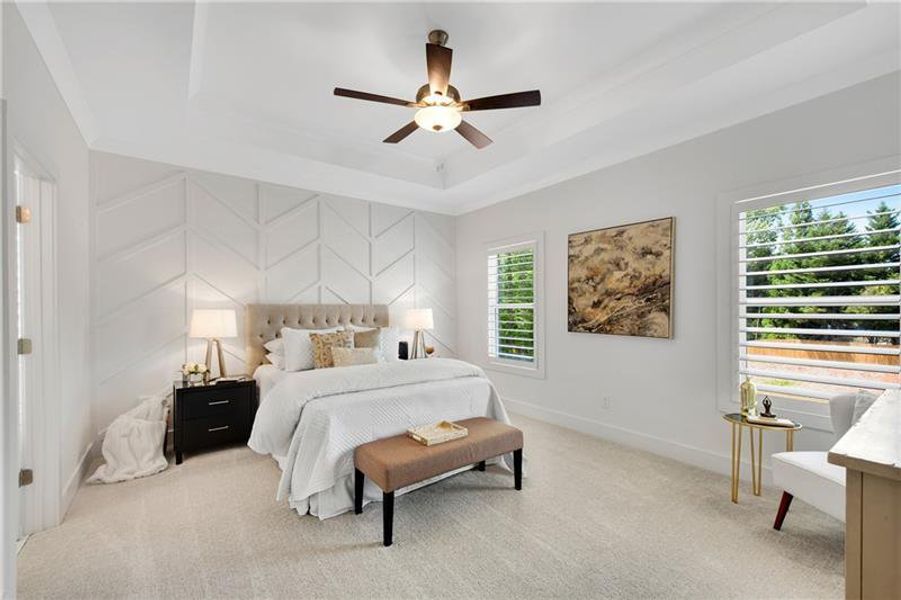 Furnished interior view inside a new home in , Suwanee (Image 18). Furnished interior view inside a new home in , Suwanee (Image 18).