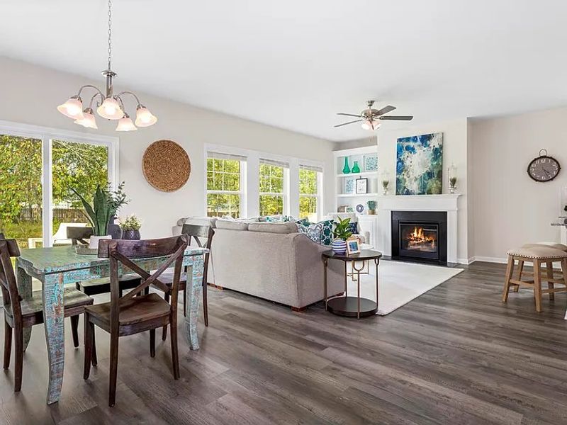 Furnished interior view inside a new home in Providence Station at Trolley Run, Aiken (Image 4).