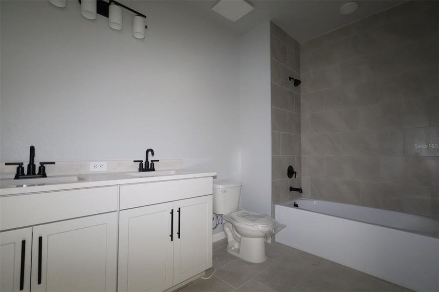 Furnished interior view inside a new home in Estates at Rivercrest, Sanford (Image 5). Furnished interior view inside a new home in Estates at Rivercrest, Sanford (Image 5).