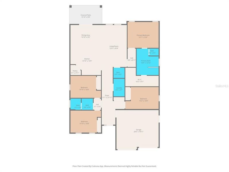 2D floor plan layout of this home in , Weeki Wachee, FL (Image 5). 2D floor plan layout of this home in , Weeki Wachee, FL (Image 5).