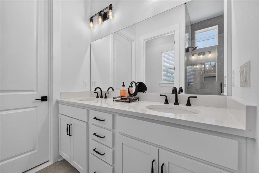 Furnished interior view inside a new home in Summerwind Crossing at Lakes of Cane Bay, Summerville (Image 35).