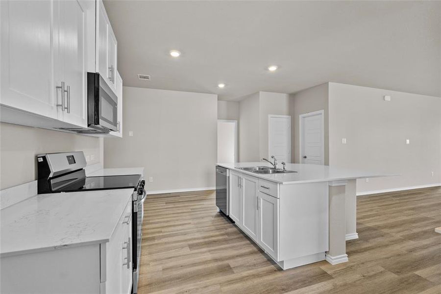 Furnished interior view inside a new home in , Cleburne (Image 5). Furnished interior view inside a new home in , Cleburne (Image 5).