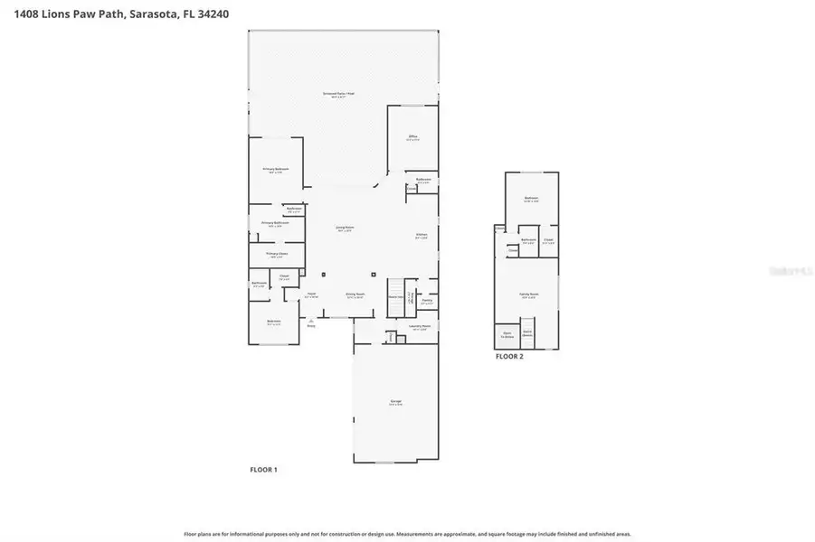 2D floor plan layout of this home in , Sarasota, FL (Image 5).