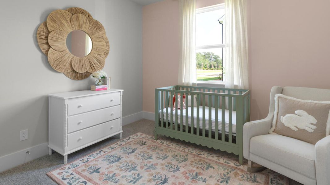 Representative furnished interior of a home built from the DARBY by D.R. Horton in Indigo Preserve, Leland (Image 29).