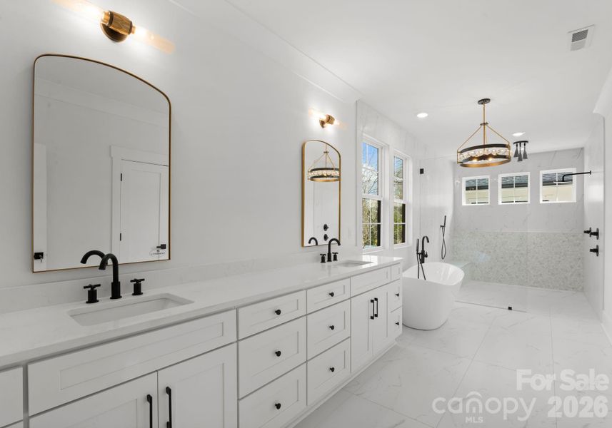 Furnished interior view inside a new home in , Charlotte (Image 10).