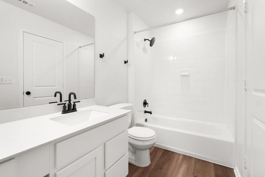 Furnished interior view inside a new home in Creekside at Estancia, Austin (Image 7).