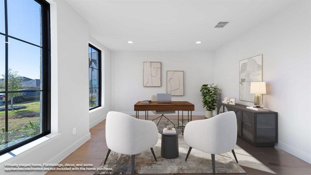 Furnished interior view inside a new home in Ventana 70', Fort Worth (Image 8).