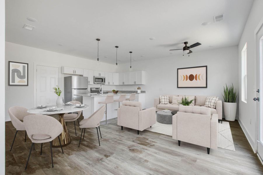 Furnished interior view inside a new home in , Hanahan (Image 5).