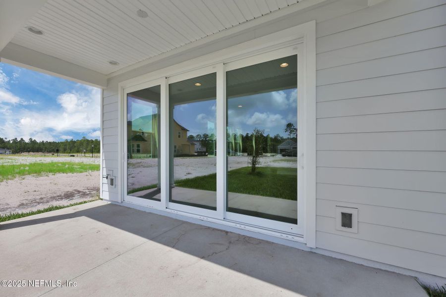 Exterior details and patio area of a home in Seabrook Village at Nocatee, Ponte Vedra (Image 3).