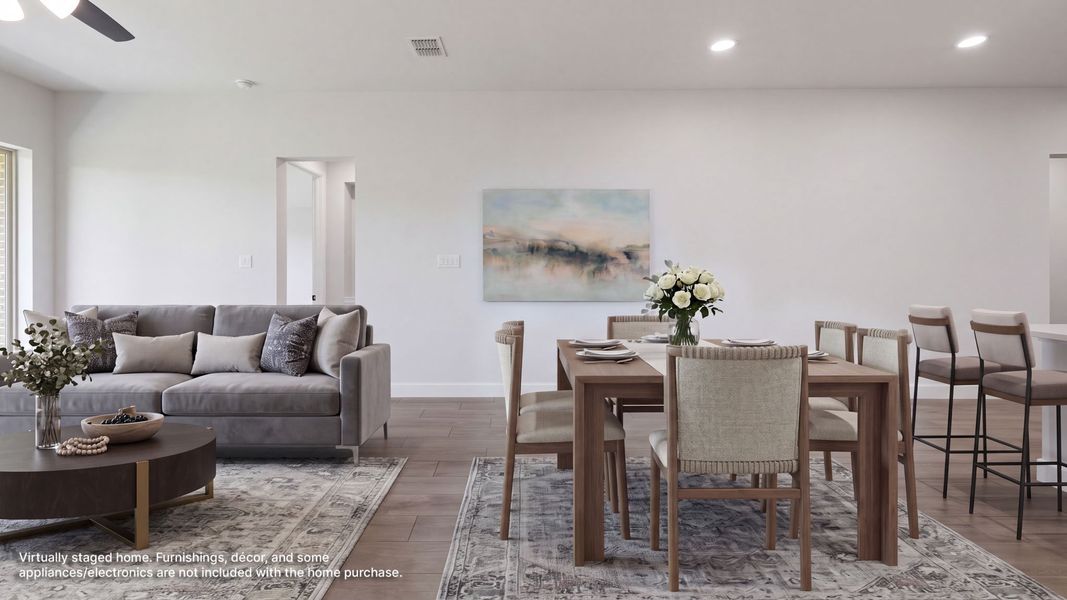 Furnished interior view inside a new home in Trinity Falls, McKinney (Image 6).