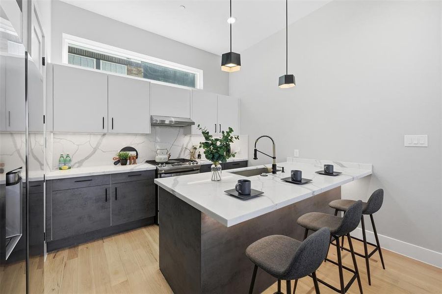 Furnished interior view inside a new home in , Dallas (Image 26).