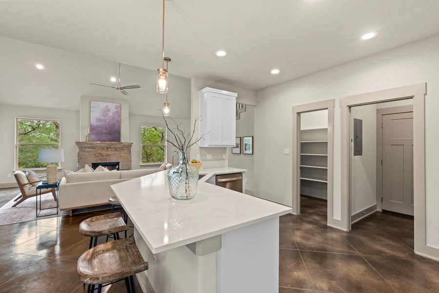 Furnished interior view inside a new home in , Dripping Springs (Image 17).