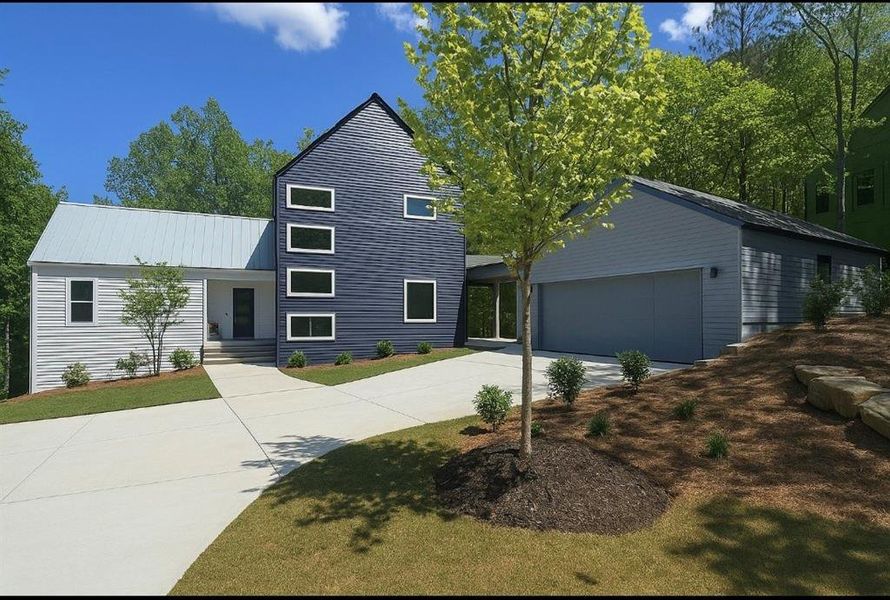 Front exterior of a home in the Aster community, located in Roswell, GA (Image 9).