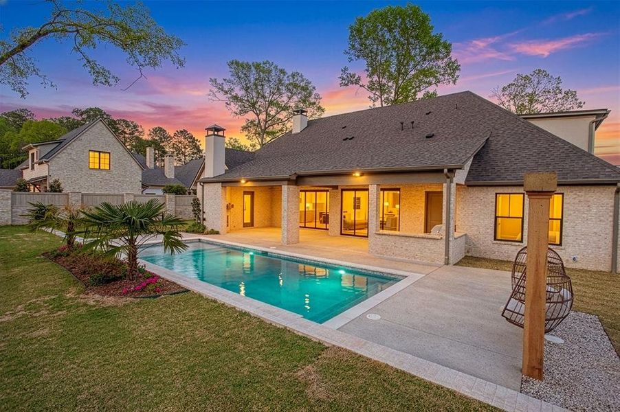Exterior details and patio area of a home in , Tyler (Image 3).