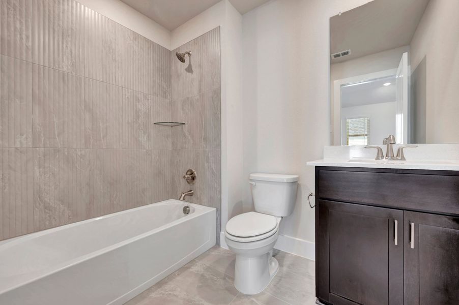 Furnished interior view inside a new home in Union Park, Little Elm (Image 10). Furnished interior view inside a new home in Union Park, Little Elm (Image 10).