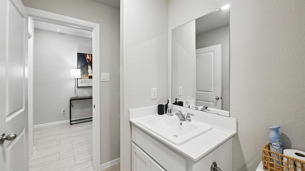Furnished interior view inside a new home in Lonestar at Liberty Trails, Fort Worth (Image 37).
