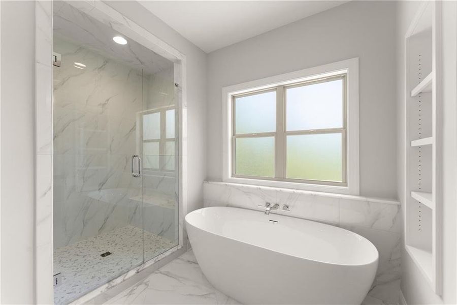 Furnished interior view inside a new home in , Flowery Branch (Image 17).