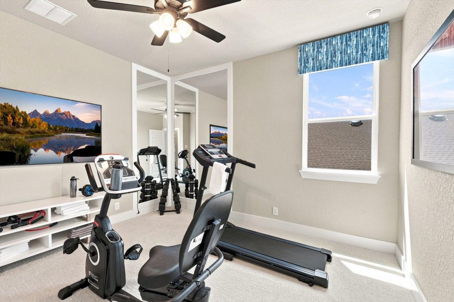 Representative furnished interior of a home built from the Jonestown by Scott Felder Homes in Esperanza, Boerne (Image 28).